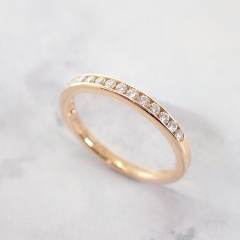 Tiffany & Co. Half Circle 10 Ring K18 Pink Gold Gold Diamond Ladies [Used] [A Rank]