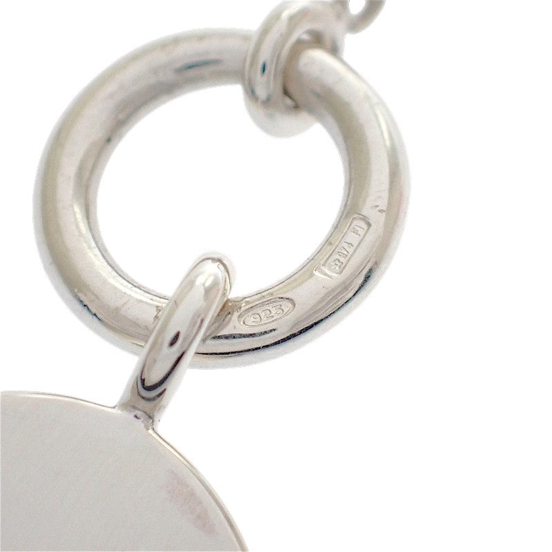 Hermes Amulette Ex-Libris Necklace H104143B Silver 925 Women's/Unisex [Used] [A Rank]