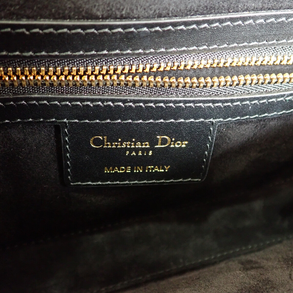 Dior 30 Montaigne Avenue Bag Small M9261UMOA_M900 Shoulder Bag Calf Black Gold Hardware Women's [Used] [A Rank]