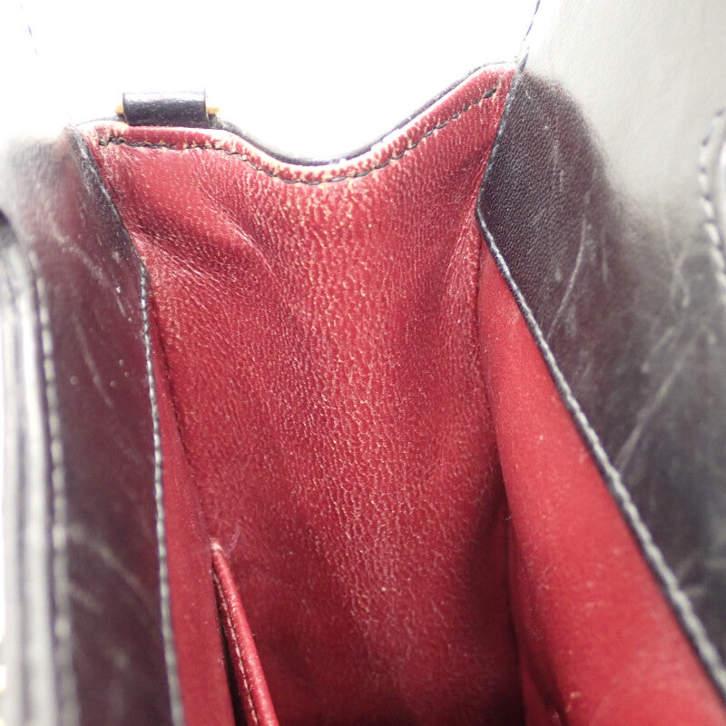 シャネル CHANEL シャネル31 ヴィンテージ 2WAYバッグ ショルダーバッグ ラムスキン コットン ブラック レディース【中古】【ABランク】