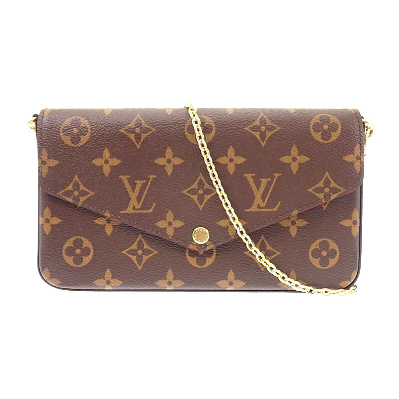 ルイヴィトン LOUIS VUITTON ポシェット･フェリシー M81896 モノグラム ショルダーバッグ フューシャ レディース【中古】【Sランク】