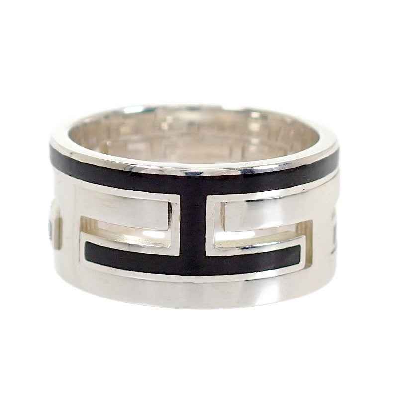 エルメス HERMES ムーブ アッシュ 12号 リング シルバー925 ブラック レディース メンズ【中古】【Aランク】