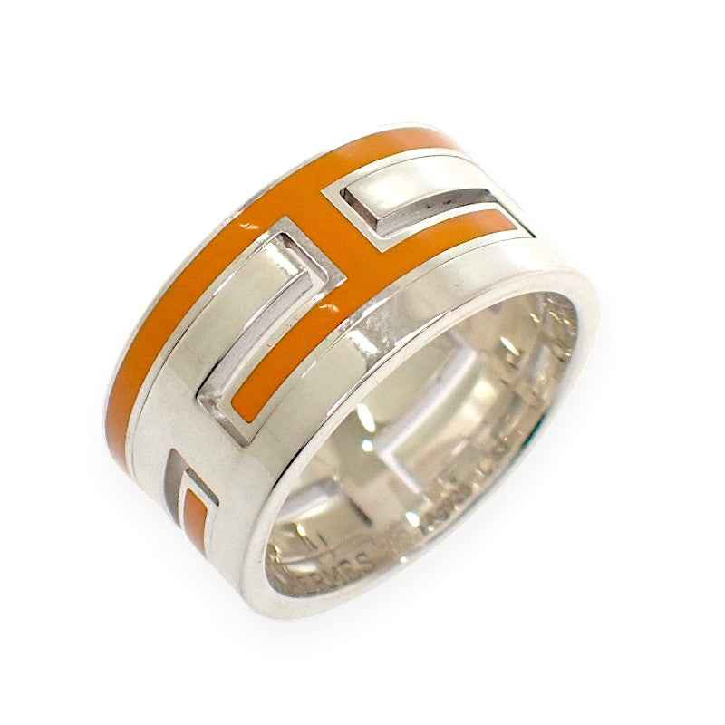 エルメス HERMES ムーブ アッシュ 13号 リング シルバー925 オレンジ メンズ レディース【中古】【ABランク】