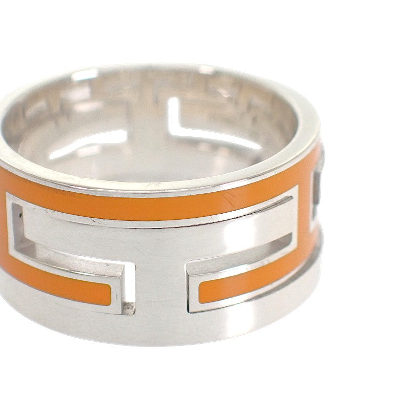 エルメス HERMES ムーブ アッシュ 13号 リング シルバー925 オレンジ メンズ レディース【中古】【ABランク】