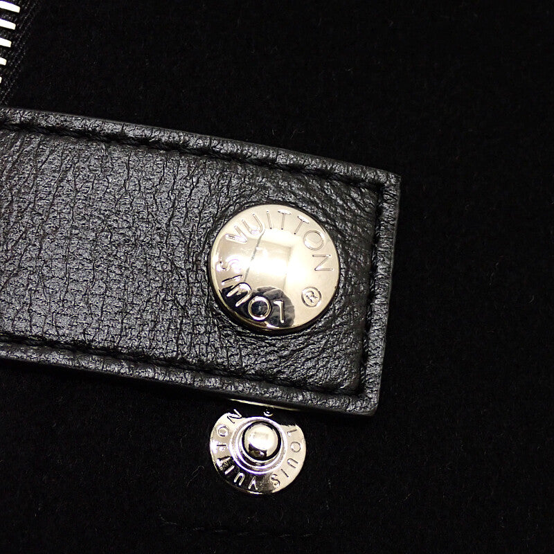 Louis Vuitton Hooded Cape Monogram 20SS 38 1A5TSD Poncho Wool Black Women's Men's [Used] [A Rank]