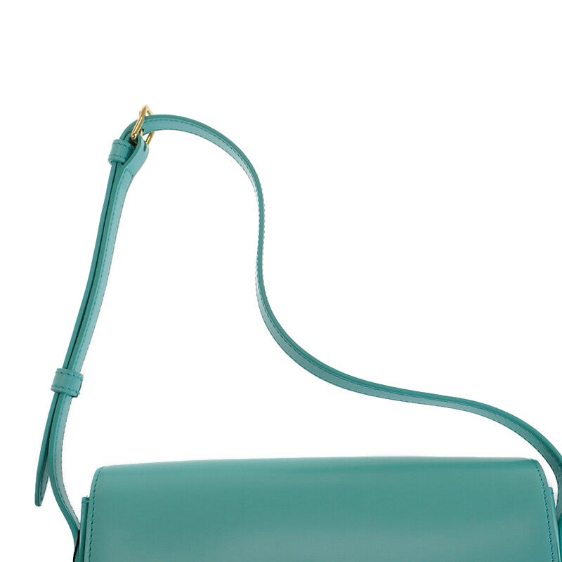 セリーヌ CELINE トリオンフ クロード 194143BF4.06TQ ショルダーバッグ カーフ ターコイズ ブルー レディース【中古】【ABランク】 セリーヌ CELINE トリオンフ クロード 194143BF4.06TQ ショルダー