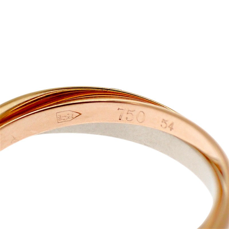 Cartier Le Must de Cartier Trinity XS Ring Size 14 K18 Yellow Gold K18 Pink Gold K18 White Gold #54 Women's Men's [Used] [A Rank]