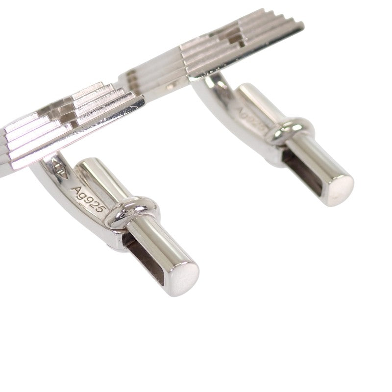 エルメス HERMES Hロゴ カフリンクス カフスボタン カフス シルバー925 メンズ【中古】【ABランク】
