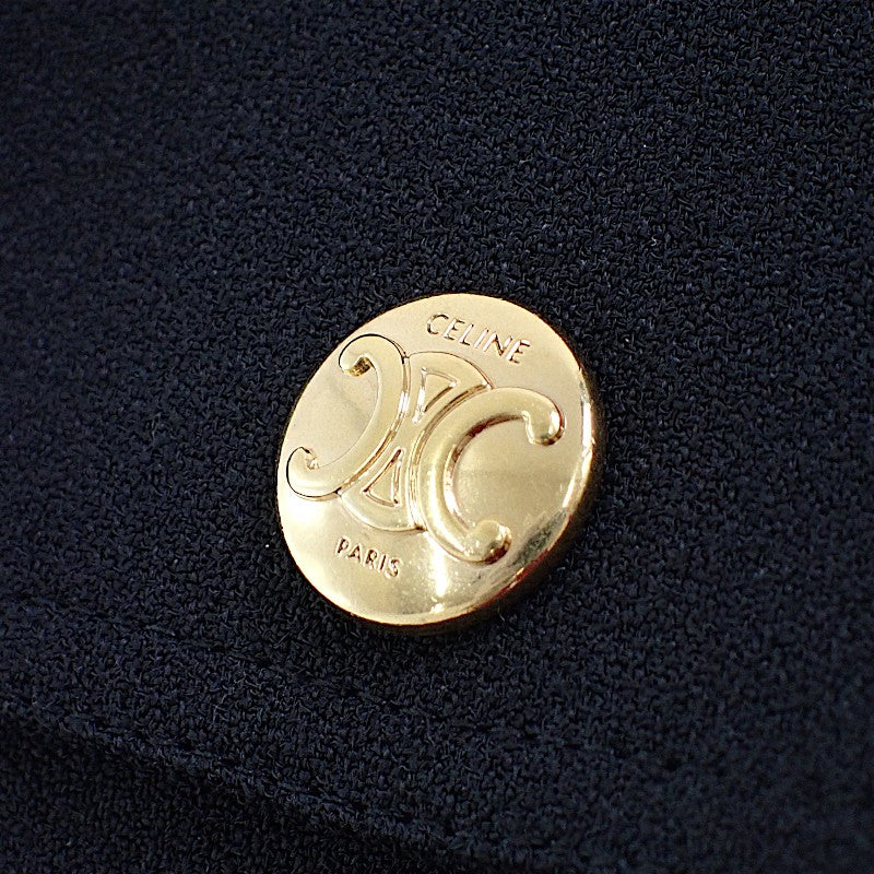 セリーヌ CELINE ベルト付き アーミードレス 2R59G865C ワンピース アセテート/レーヨン ブラック #34 レディース【中古】【Aランク】