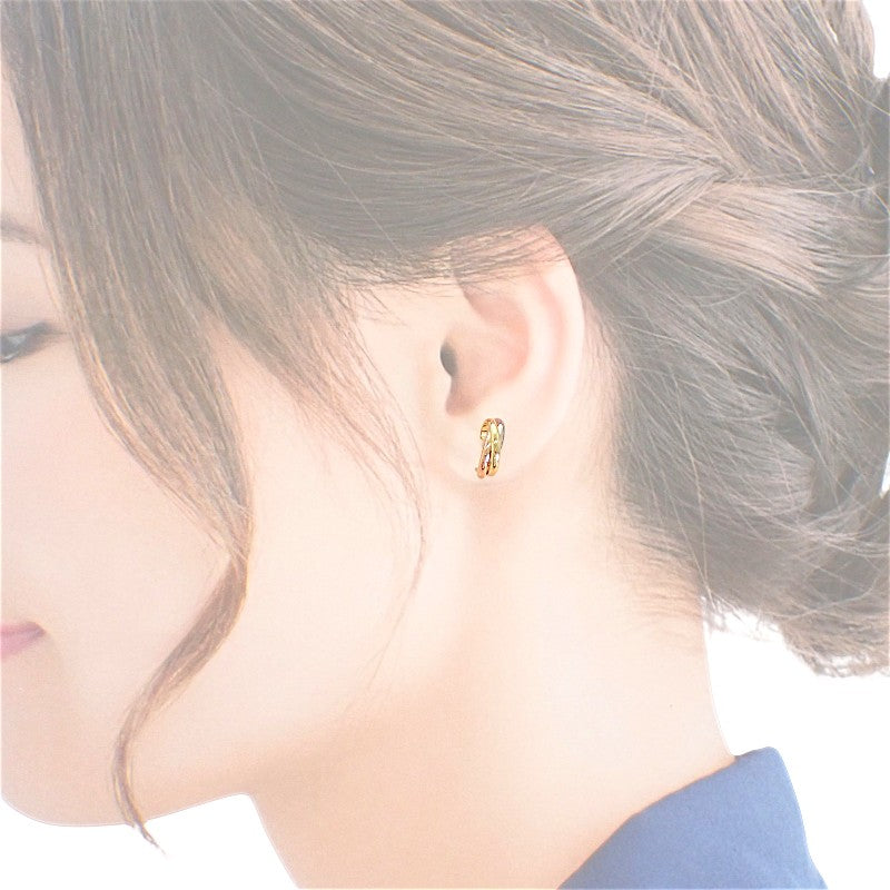 カルティエ CARTIER トリニティ イヤリング ピアス K18イエロー
