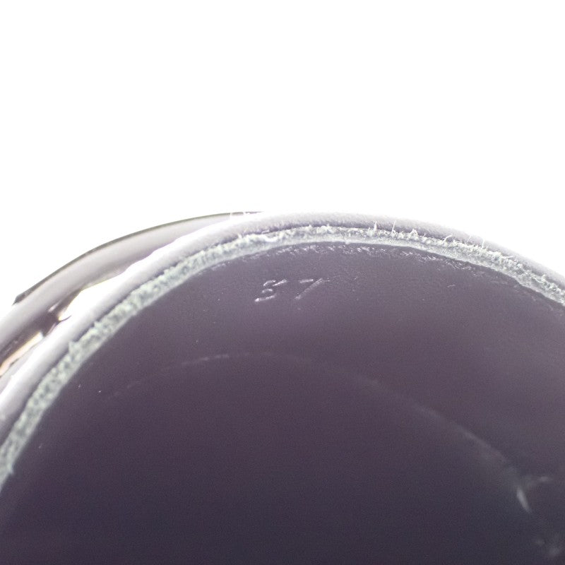 Hermès HERMES Game Slip-on H241189Z 02370 Sneakers Leather Black White Silver Hardware EU37 Japanese size 23.5-24.0cm Women's [Used] [SA Rank]