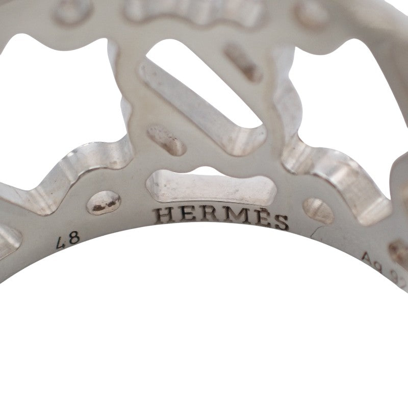 エルメス HERMES シェーヌダンクル パスレル 8号 リング シルバー925 シルバー #48 レディース【中古】【Aランク】