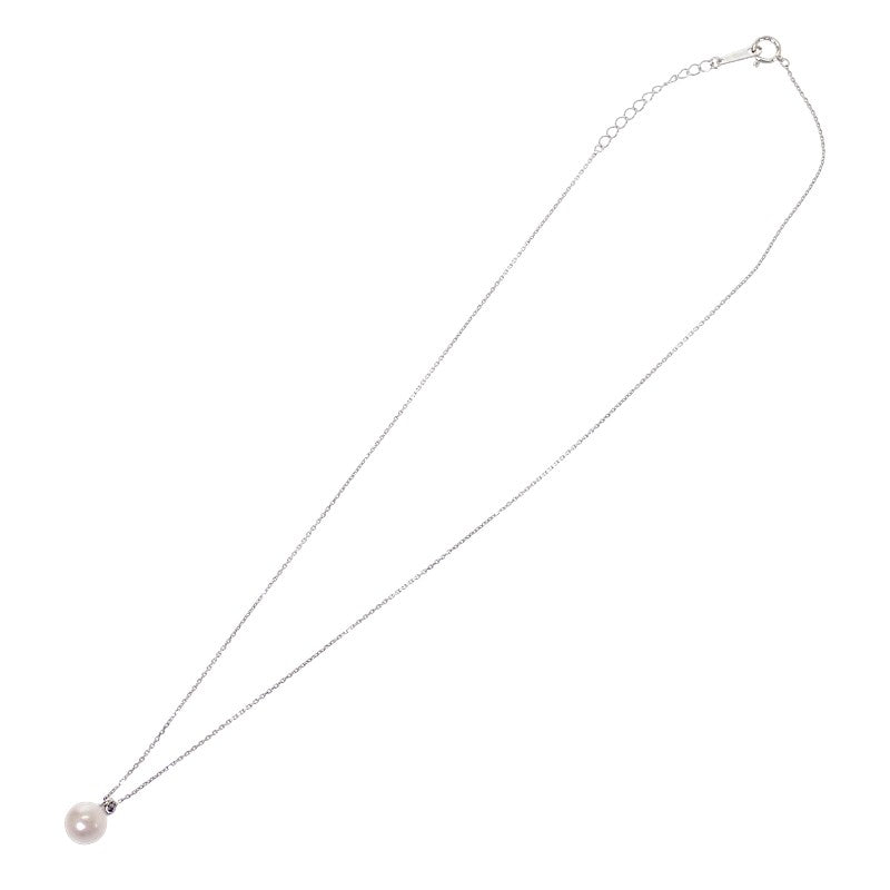 タサキ TASAKI アコヤパール ネックレス K18ホワイトゴールド アコヤ真珠 ダイヤモンド レディース【中古】【Aランク】