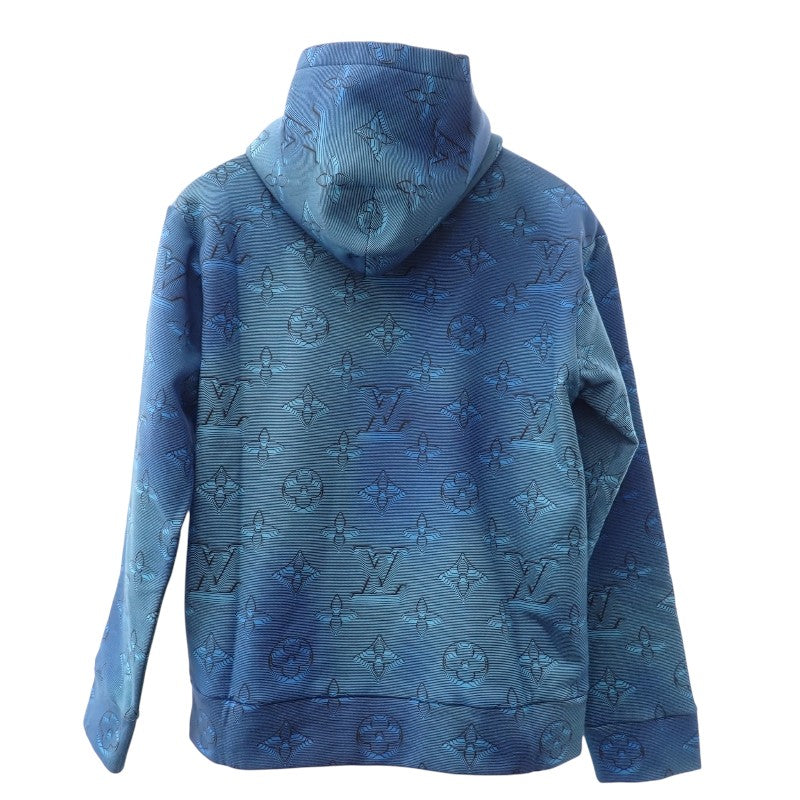 ルイヴィトン LOUIS VUITTON 3D モノグラム プリンテッドオールオーバーフーディ M 1AA4IN パーカー コットン ブルー メンズ【中古】【Aランク】
