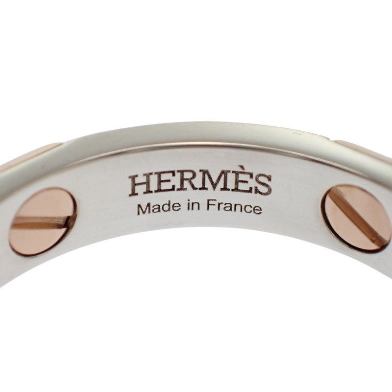 エルメス HERMES クルー・ドゥ・H 18.5号 H123646B00059 リング K18ピンクゴールド シルバー925 59 メンズ レディース ユニセックス【中古】【Aランク】