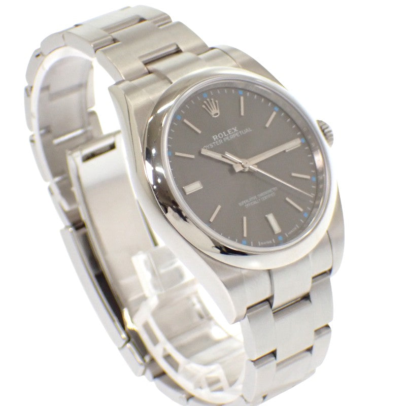 ROLEX Oyster Perpetual 114300 Watch Stainless Steel Gray Dark Rhodium Automatic Gray Dial Men's [Used] [A Rank]