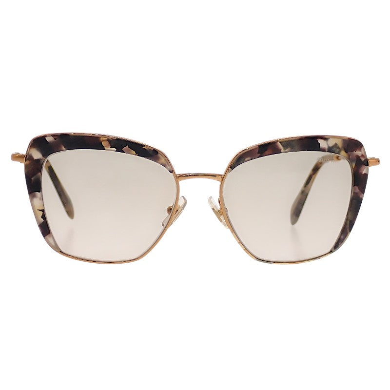 ミュウミュウ MIUMIU キャットアイ SMU52Q サングラス メタル ゴールド