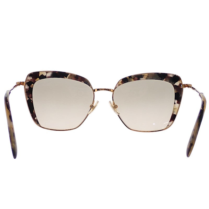 ミュウミュウ MIUMIU キャットアイ SMU52Q サングラス メタル ゴールド レディース【中古】【Aランク】