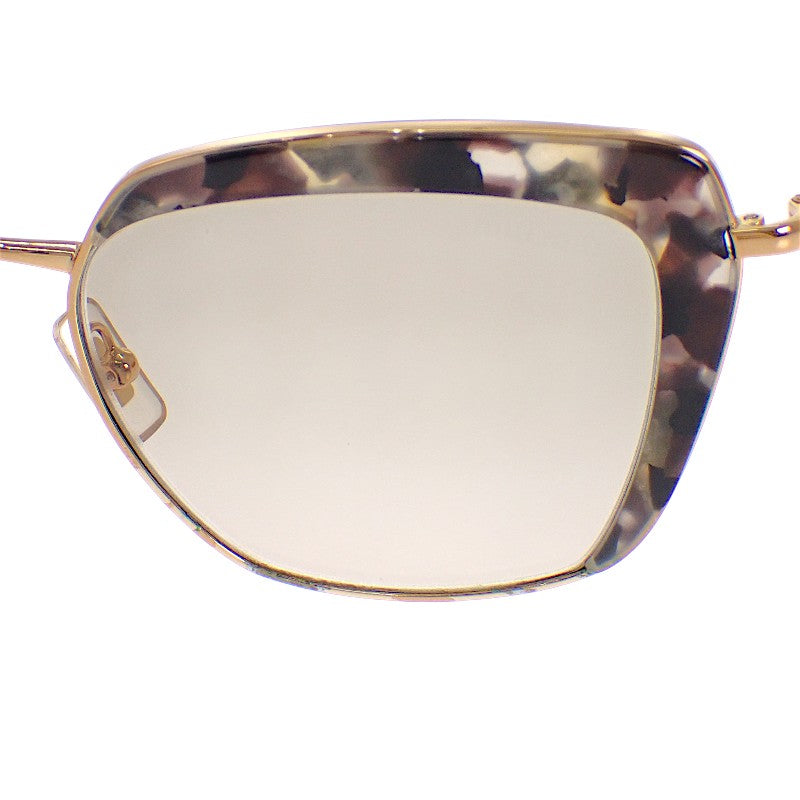 ミュウミュウ MIUMIU キャットアイ SMU52Q サングラス メタル ゴールド レディース【中古】【Aランク】