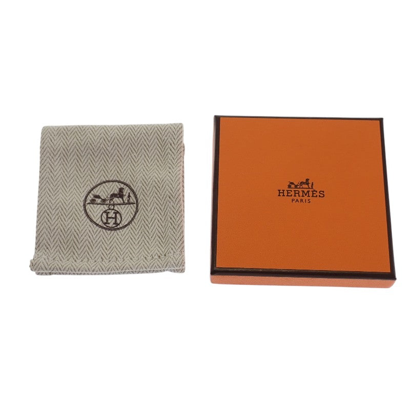 エルメス HERMES オランプPM イヤーカフ 片耳用 H010734CC18 イヤリング ヴォーエプソン エトゥープ ゴールド金具 レディース【中古】【Aランク】