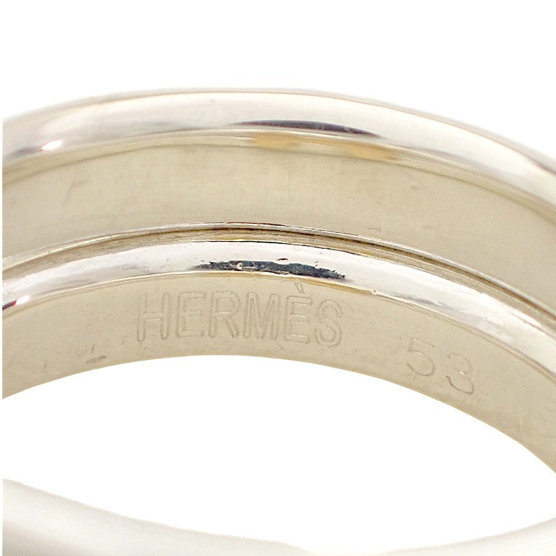 HERMES Olympes Ring K18 Yellow Gold / 925 Sterling Silver #53 (US Size 6.5 / EU 53) Men's / Women's [Used] [A Rank]