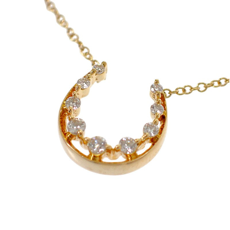 スタージュエリー STAR JEWELRY ホースシュー 2ZN1368 ネックレス K18イエローゴールド ゴールド ダイヤモンド レディース【中古】【Aランク】