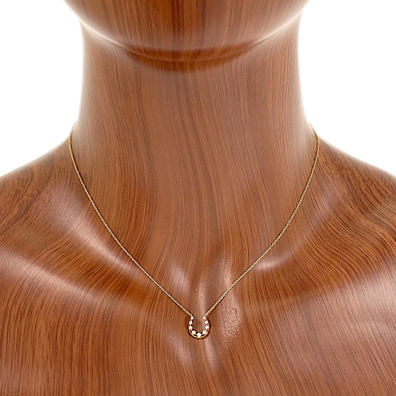 スタージュエリー STAR JEWELRY ホースシュー 2ZN1368 ネックレス K18イエローゴールド ゴールド ダイヤモンド レディース【中古】【Aランク】