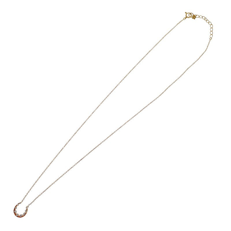 スタージュエリー STAR JEWELRY ホースシュー 2ZN1368 ネックレス K18イエローゴールド ゴールド ダイヤモンド レディース【中古】【Aランク】