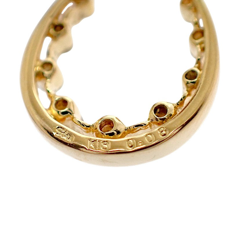 スタージュエリー STAR JEWELRY ホースシュー 2ZN1368 ネックレス K18イエローゴールド ゴールド ダイヤモンド レディース【中古】【Aランク】