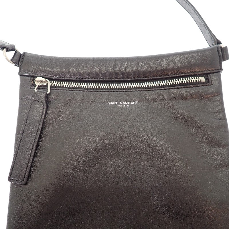 SAINT LAURENT Crossbody Bag 581697_1GE0E_1000 Shoulder Bag Leather Black Silver Hardware Men's Women's Unisex 【Used】【AB Rank】