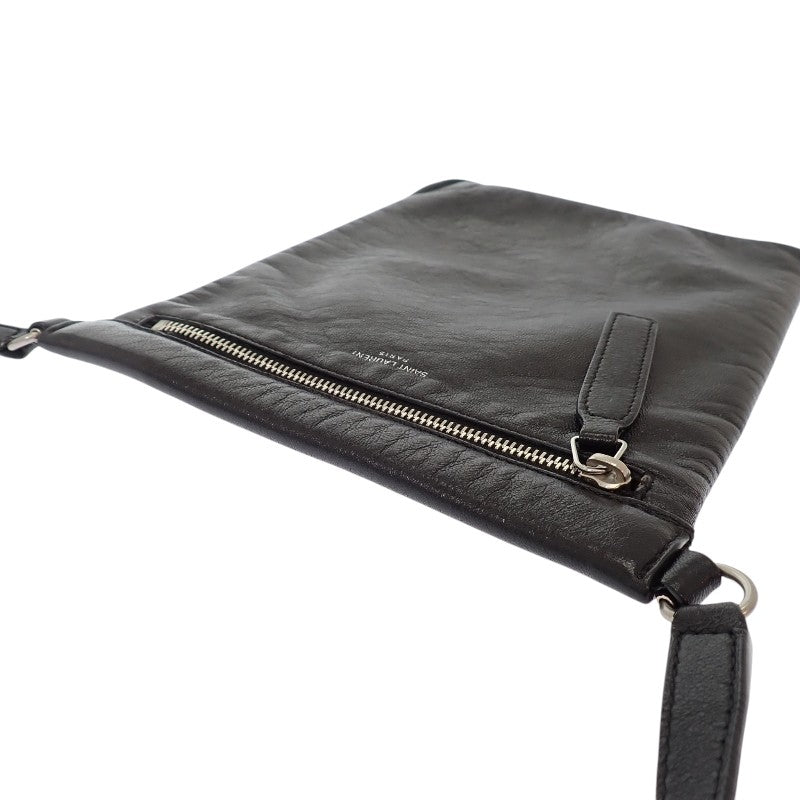 SAINT LAURENT Crossbody Bag 581697_1GE0E_1000 Shoulder Bag Leather Black Silver Hardware Men's Women's Unisex 【Used】【AB Rank】