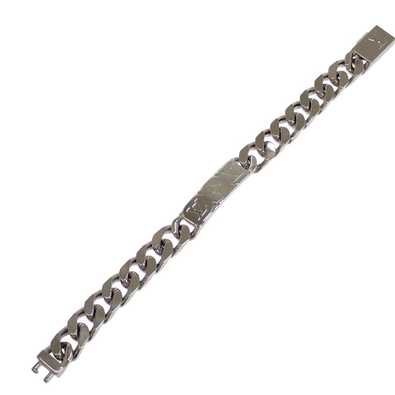ルイヴィトン LOUIS VUITTON チェーン モノグラム M00270 ブレスレット メタル シルバー メンズ【中古】【ABランク】