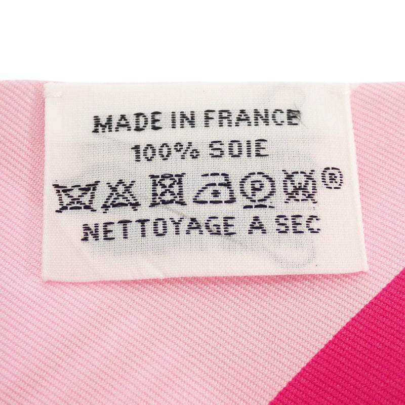 エルメス HERMES ツイリー クーペ タトゥー アージュ スカーフ シルク ローズヴィフ ローズペール レディース【中古】【ABランク】