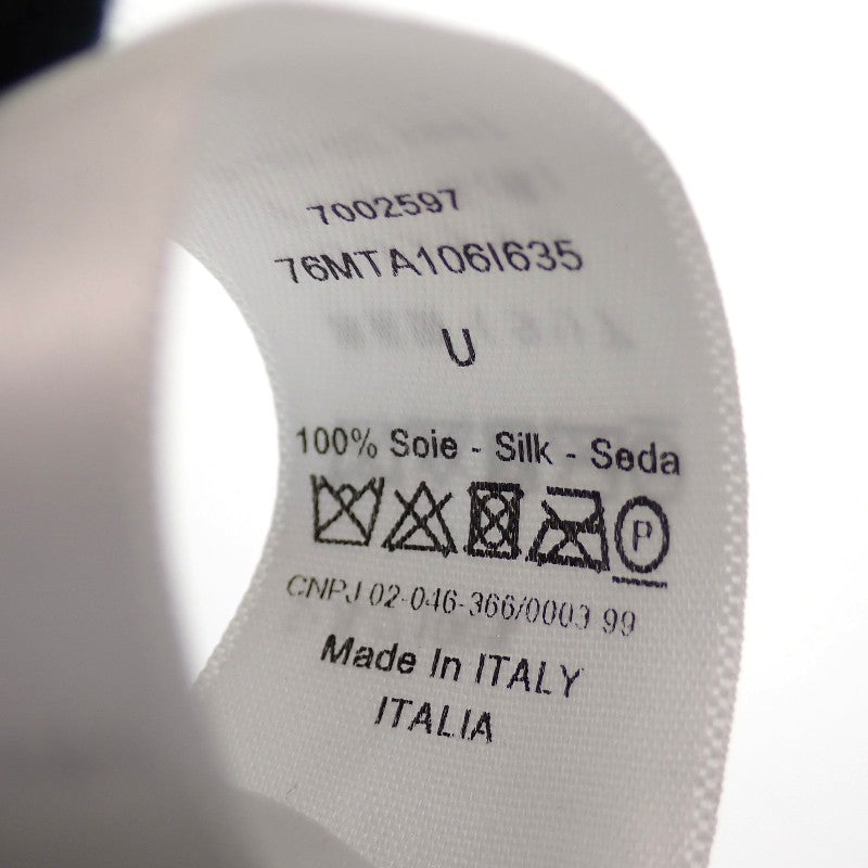 ディオール Dior ミッツァ アムールコレクション スカーフ シルク ブラック レディース【中古】【ABランク】