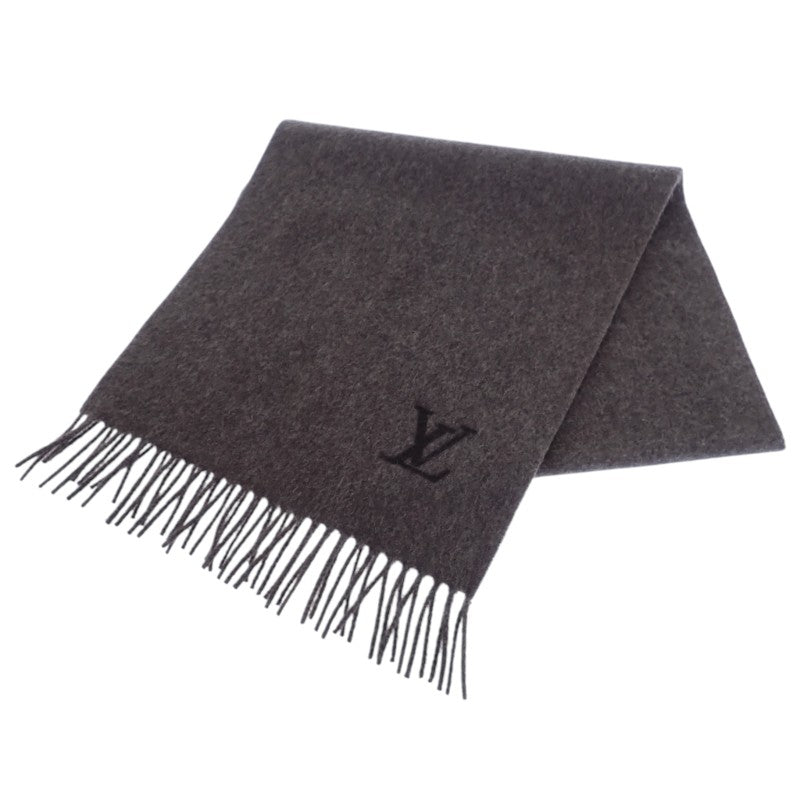 ルイヴィトン LOUIS VUITTON エシャルプ・ジェラムマフラー 400788 マフラー カシミヤ グレー レディース メンズ【中古】【ABランク】