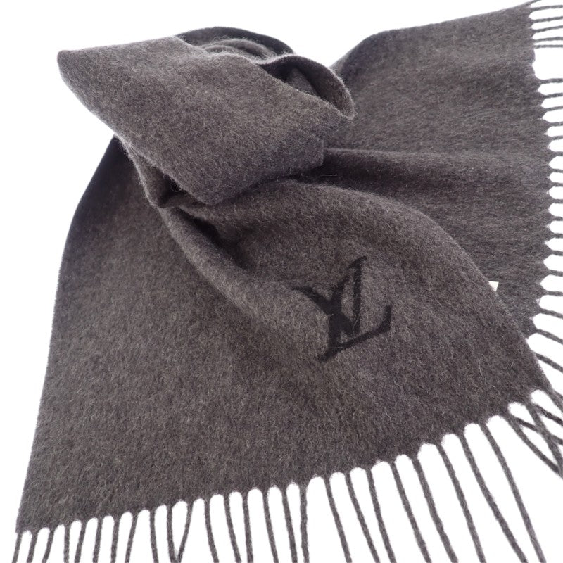 ルイヴィトン LOUIS VUITTON エシャルプ・ジェラムマフラー 400788 マフラー カシミヤ グレー レディース メンズ【中古】【ABランク】