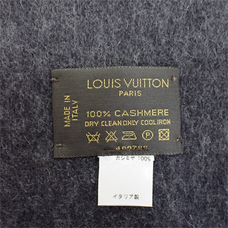 ルイヴィトン LOUIS VUITTON エシャルプ・ジェラムマフラー 400788 マフラー カシミヤ グレー レディース メンズ【中古】【ABランク】