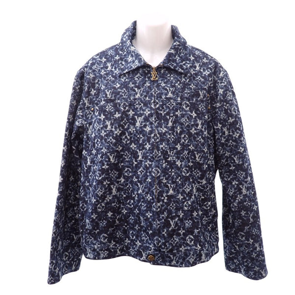 ルイヴィトン LOUIS VUITTON ワークウェア 54 デニムジャケット コットン ポリウレタン ブルー インディゴ メンズ【中古】【ABランク】