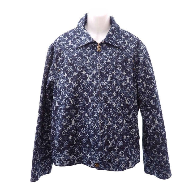 ルイヴィトン LOUIS VUITTON ワークウェア 54 デニムジャケット コットン ポリウレタン ブルー インディゴ メンズ【中古】【ABランク】