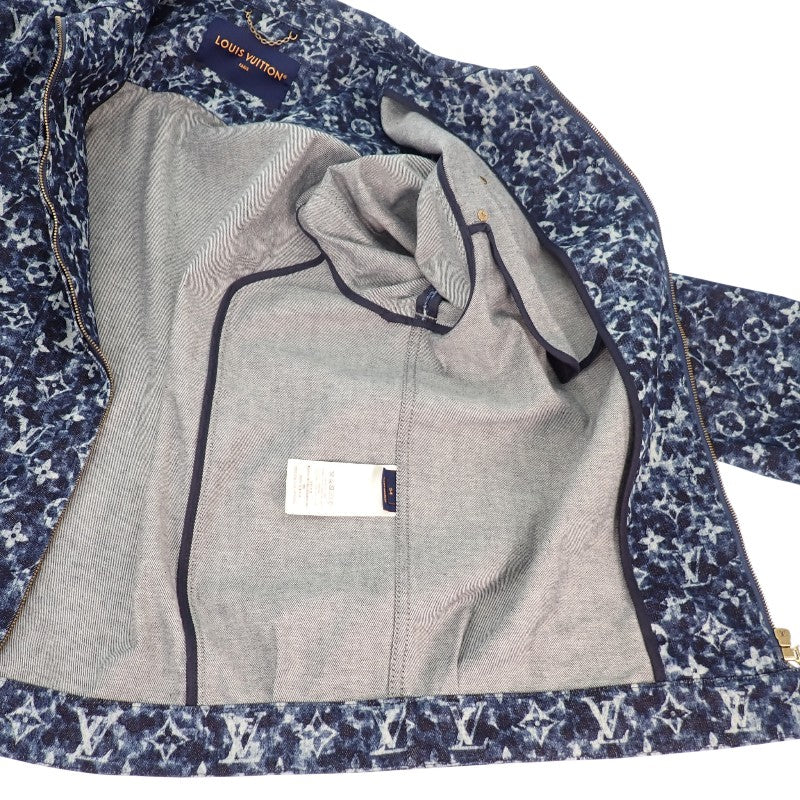 Louis Vuitton LOUIS VUITTON Workwear 54 Denim Jacket Cotton Polyurethane Blue Indigo Men's [Used] [Rank AB]