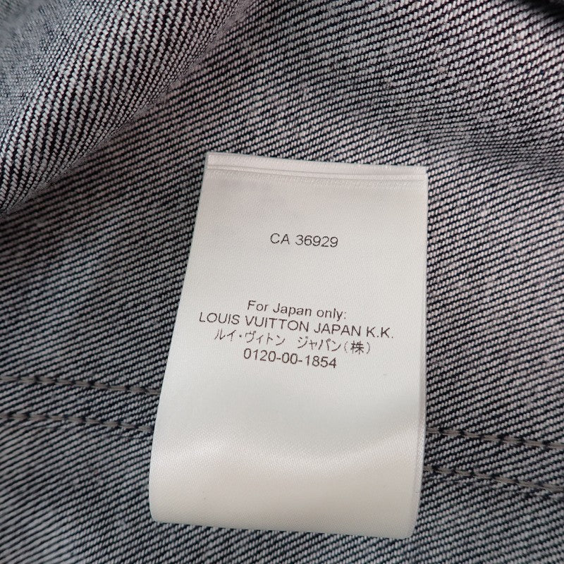 Louis Vuitton LOUIS VUITTON Workwear 54 Denim Jacket Cotton Polyurethane Blue Indigo Men's [Used] [Rank AB]
