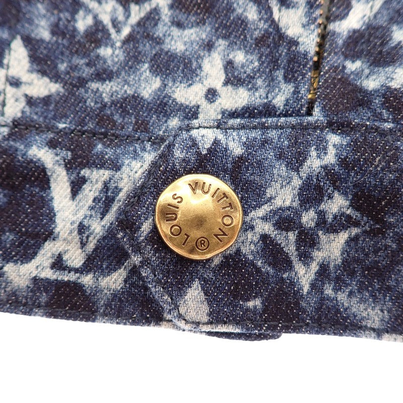 Louis Vuitton LOUIS VUITTON Workwear 54 Denim Jacket Cotton Polyurethane Blue Indigo Men's [Used] [Rank AB]