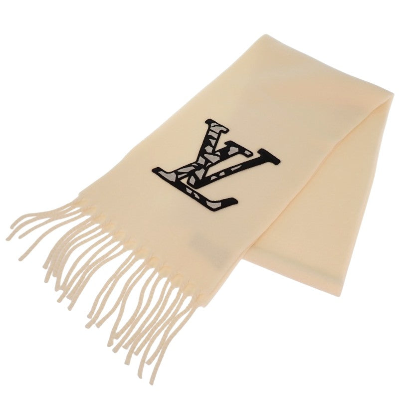 ルイヴィトン LOUIS VUITTON マフラー・LVアイス M79377 マフラー ウール アイボリー ホワイト レディース メンズ ユニセックス【中古】【Aランク】