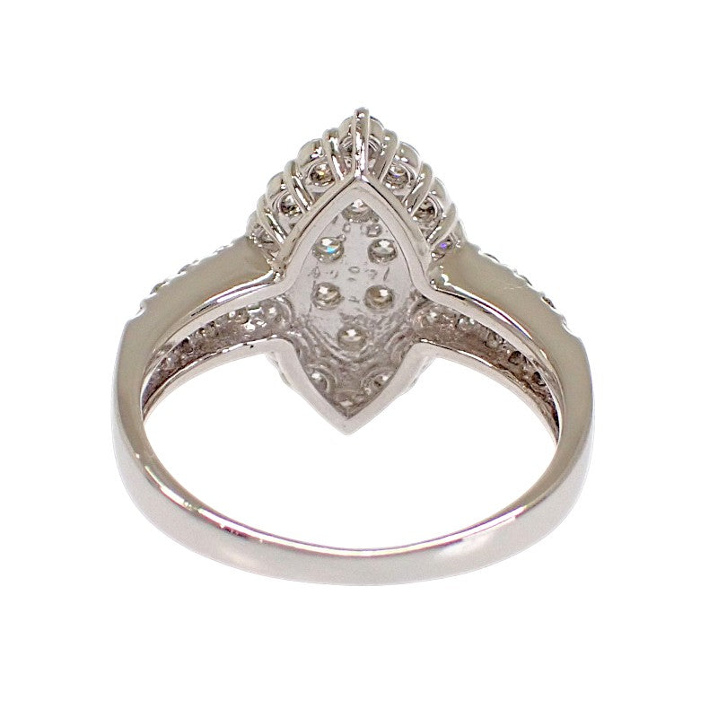 Design Jewelry Ring 11 (US 5.5) Pt900 Platinum Diamond Women's