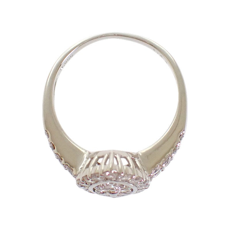 Design Jewelry Ring 11 (US 5.5) Pt900 Platinum Diamond Women's