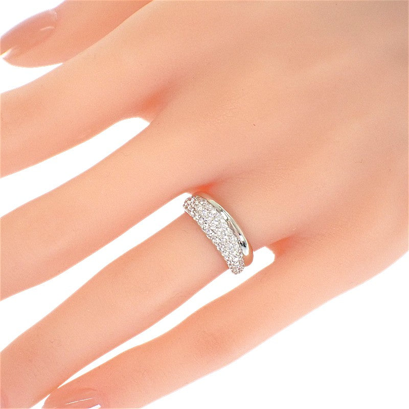 Designer Jewelry Ring Size 11 Pt900 Platinum Diamond Ladies [Used] [A Rank]