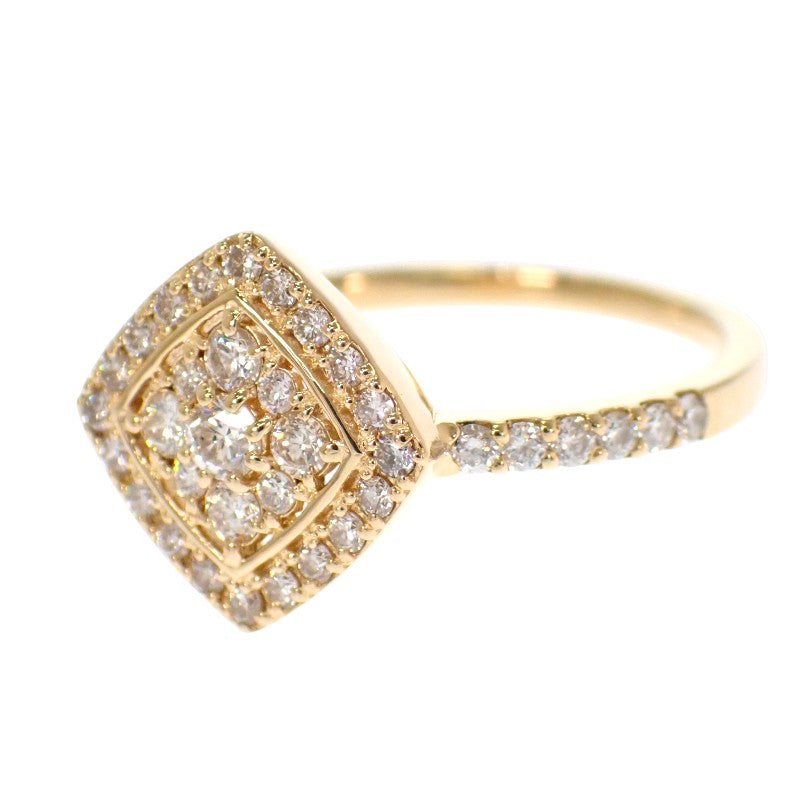 デザインジュエリー 11号 リング K18イエローゴールド ダイヤモンド レディース【中古】【Aランク】