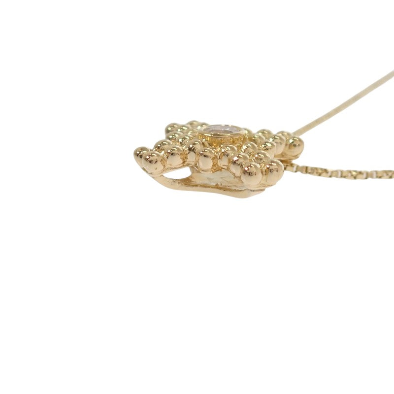 サンローラン SAINT LAURENT クロス ネックレス K18イエローゴールド ダイヤモンド レディース【中古】【Aランク】