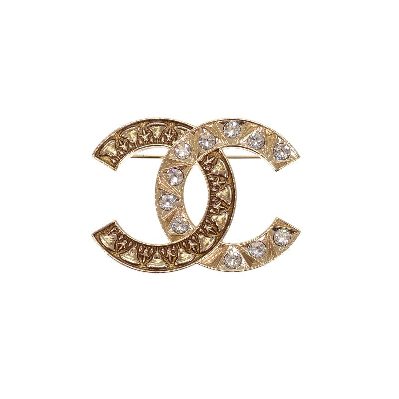 シャネル CHANEL ココマーク ブローチ メタル ゴールド レディース【中古】【Aランク】