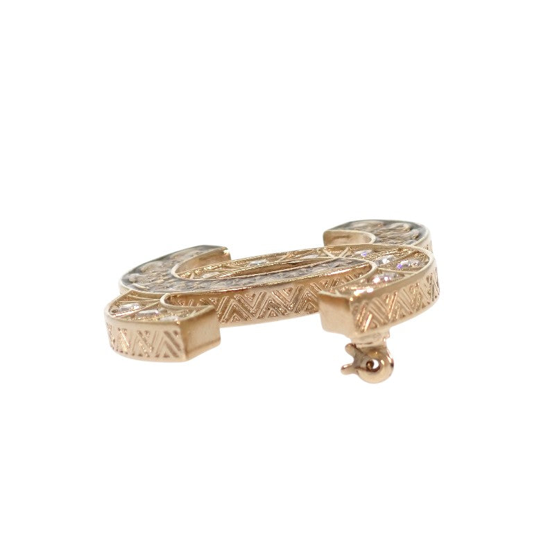 CHANEL Coco Mark Brooch Metal Gold Women's [Used] [A Rank]